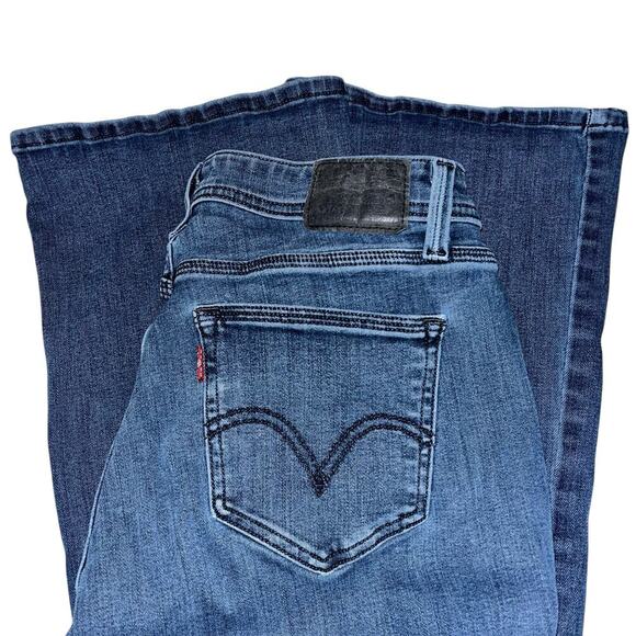 Levi’s 529 Curvy Bootcut Jeans W31 L32 Mid Rise Stretch Denim Blue - Picture 8 of 8